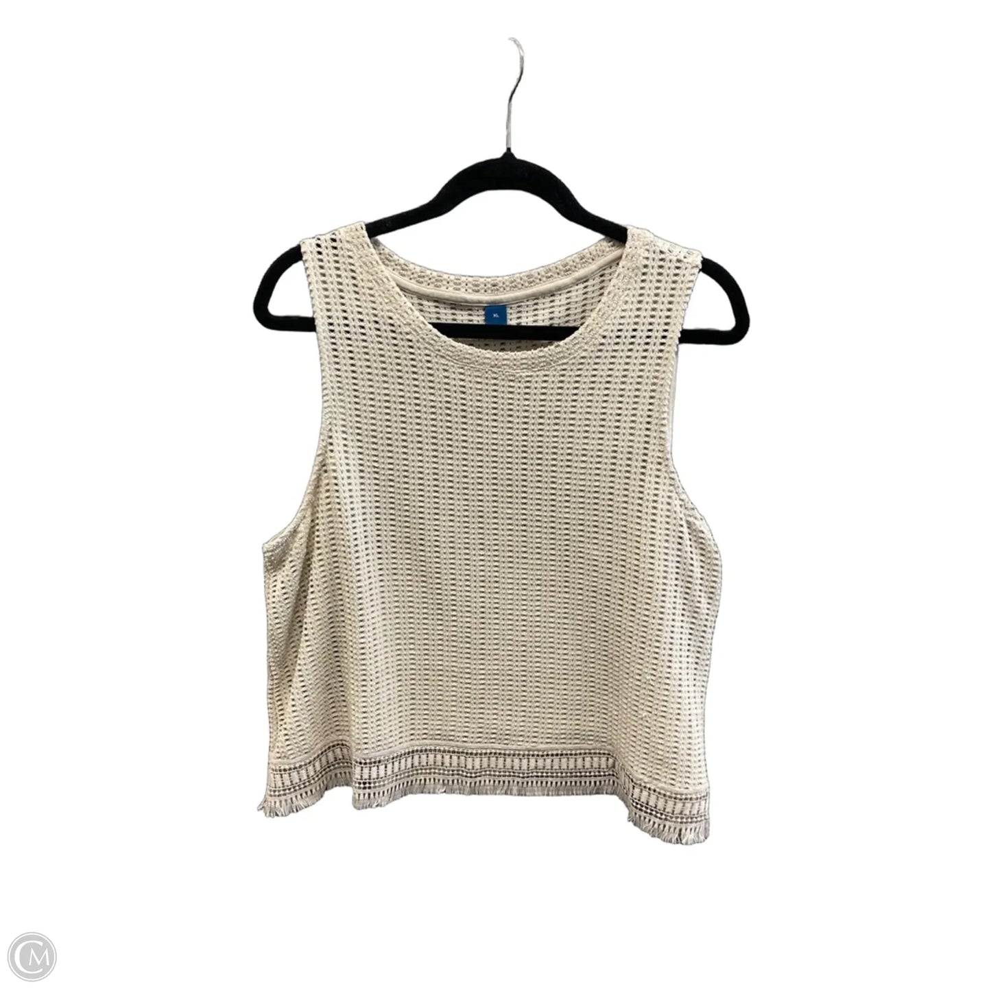 Top Sleeveless By Old Navy In Cream, Size: Xl