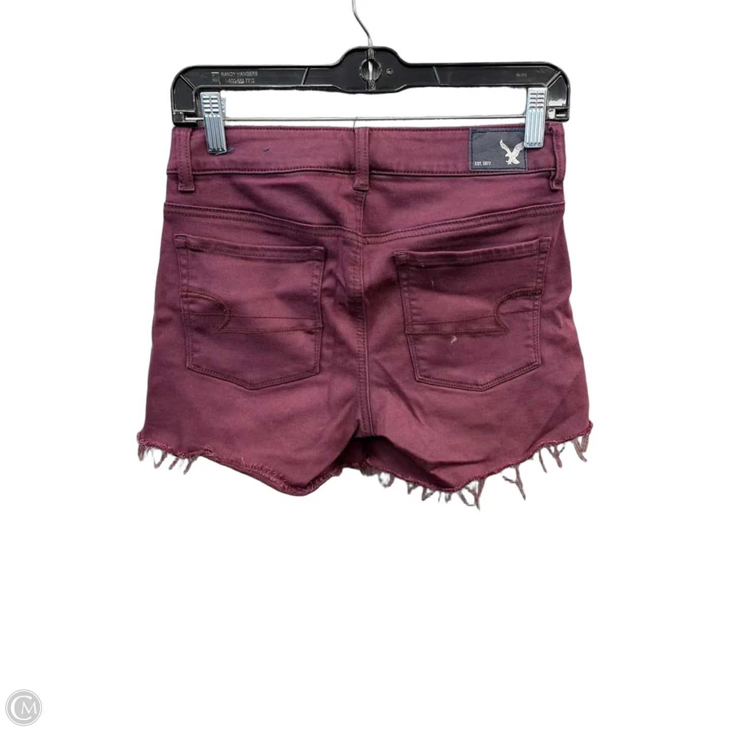 Shorts By American Eagle In Purple Denim, Size: 2