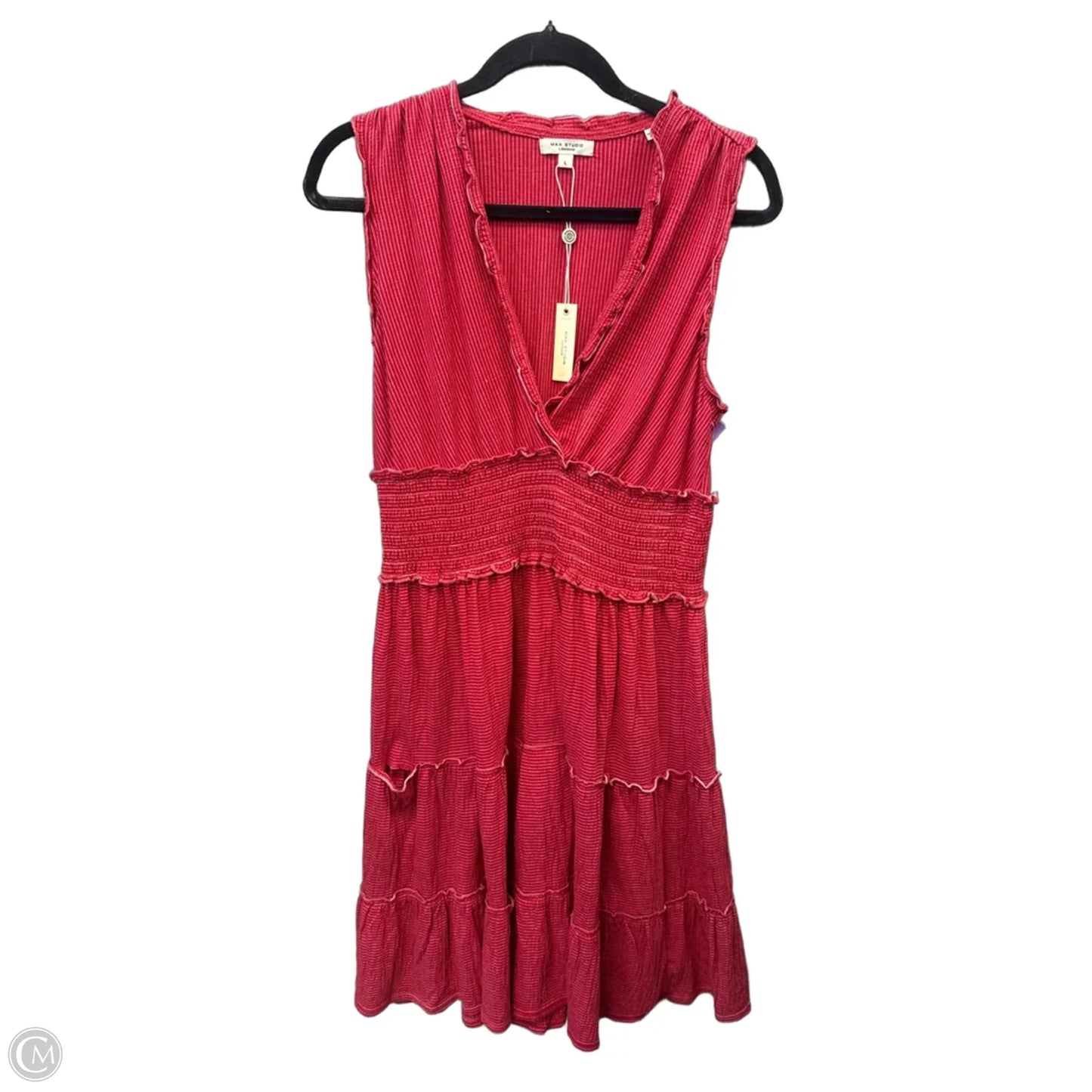 Dress Casual Midi By Max Studio In Red, Size: L