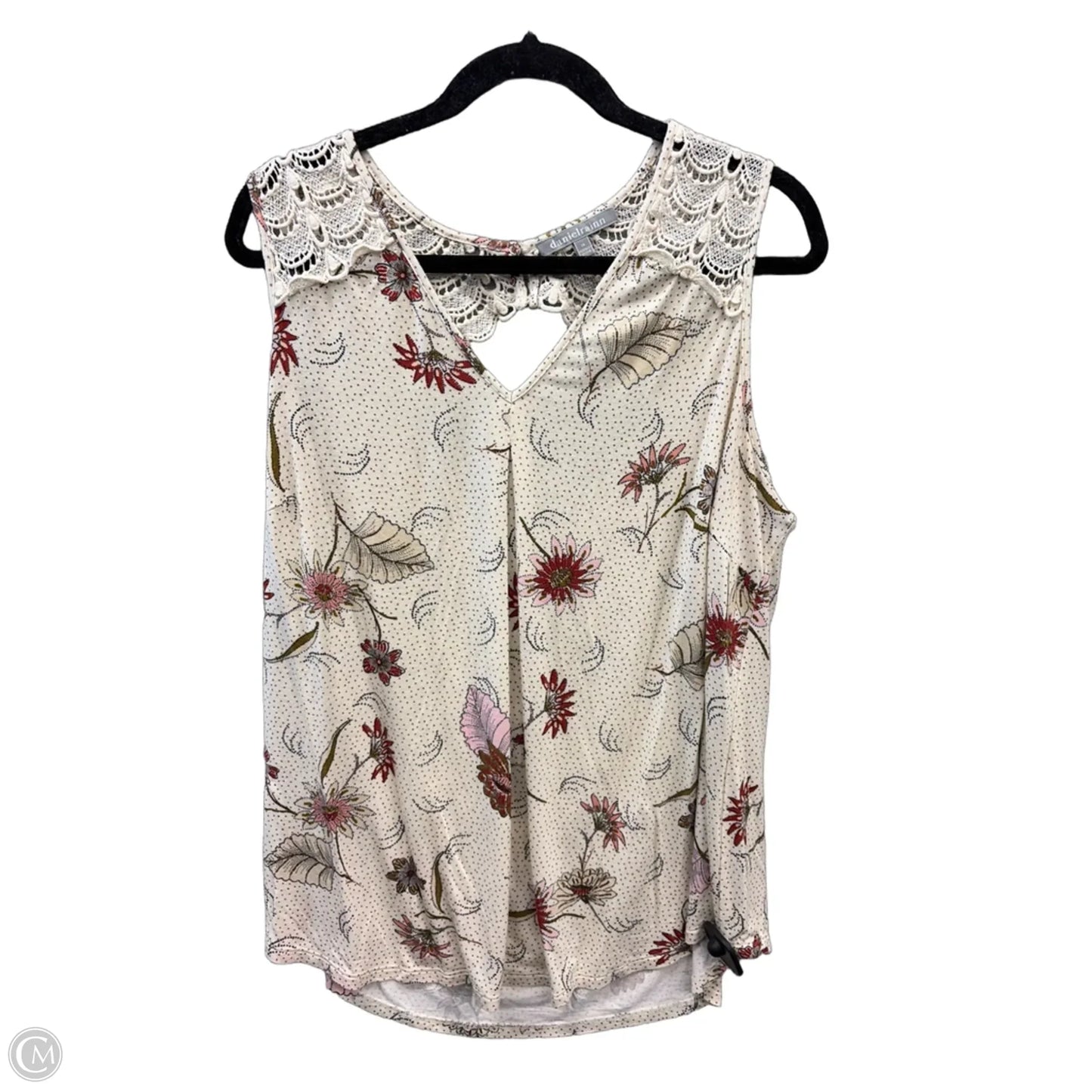 Top Sleeveless By Daniel Rainn In Cream, Size: 1x