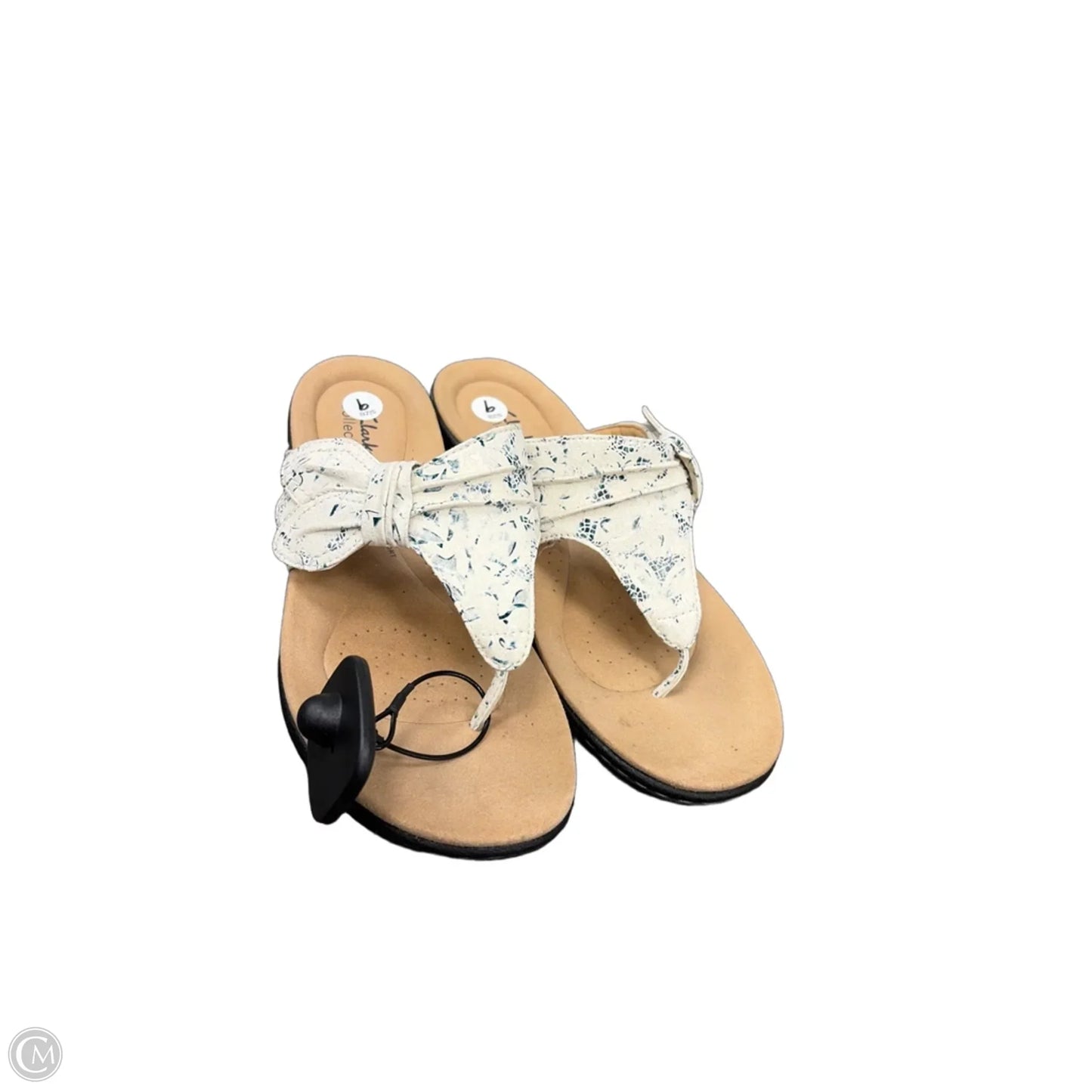Sandals Flats By Clarks In White, Size: 9