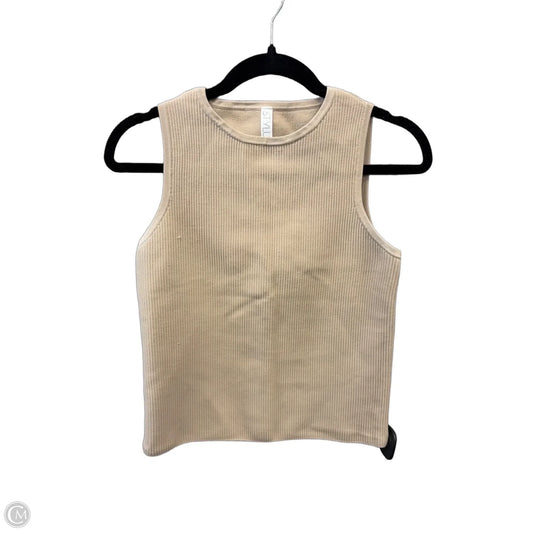 Top Sleeveless By Stylus In Brown, Size: M