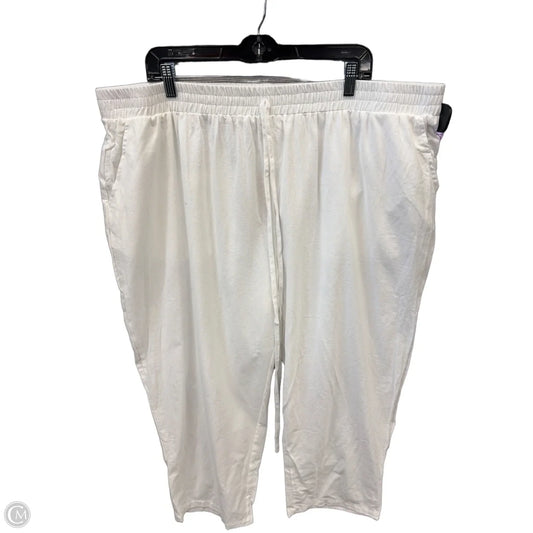 Pants Linen By Clothes Mentor In White, Size: 22