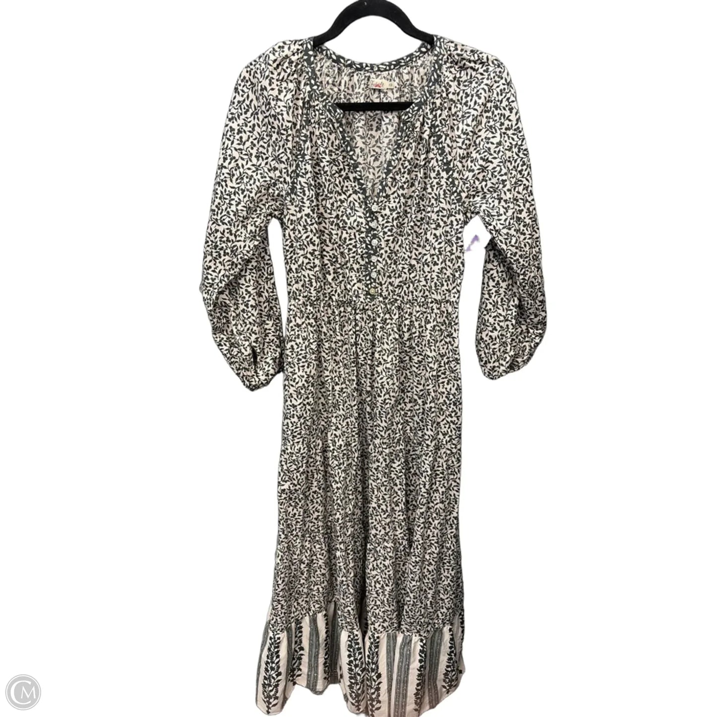 Dress Casual Maxi By Faherty In Cream, Size: S