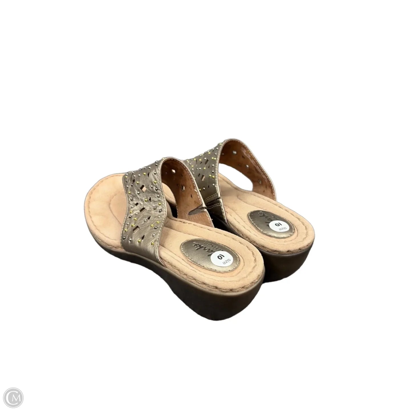 Sandals Flats By Aetrex In Rose Gold, Size: 10