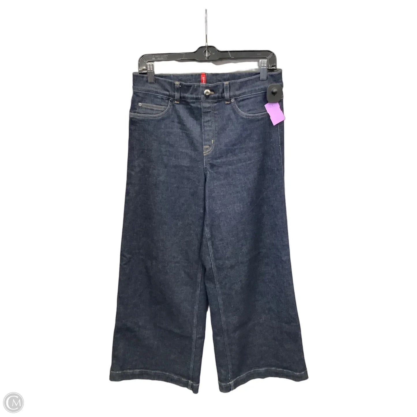 Jeans Wide Leg By Spanx In Blue Denim, Size: 12