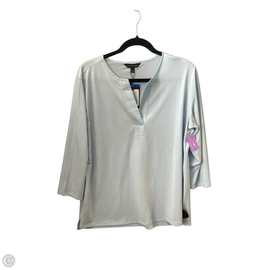 Top Long Sleeve By Banana Republic In Blue, Size: L