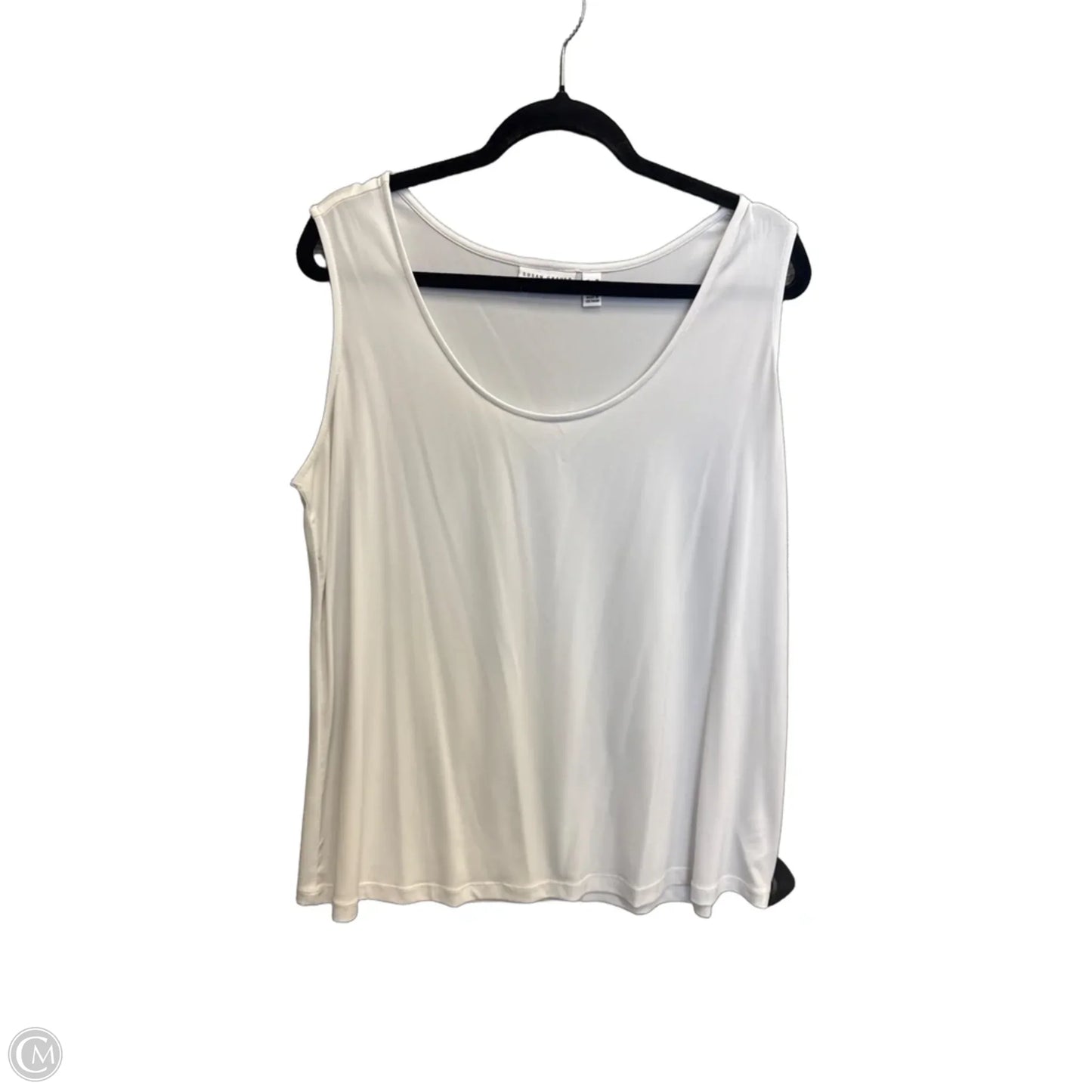 Top Sleeveless By Susan Graver In White, Size: 1x