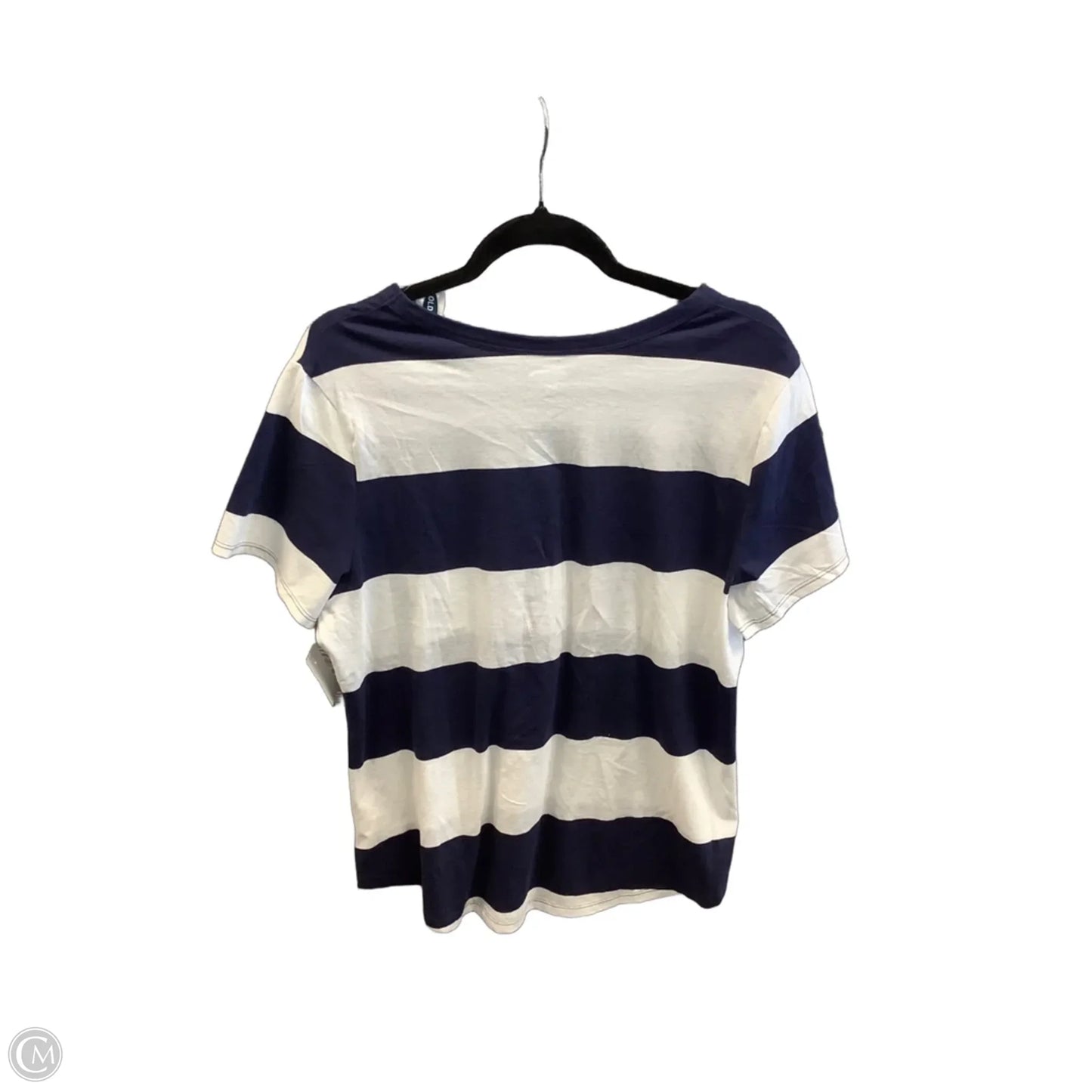 Top Short Sleeve Basic By Old Navy In Striped Pattern, Size: Xl