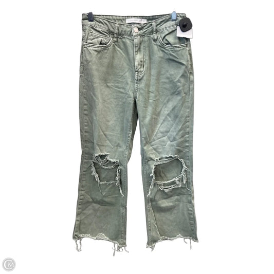 Jeans Straight By Altard State In Green Denim, Size: 2