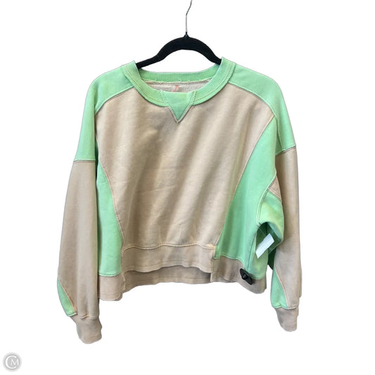 Sweatshirt Crewneck By Free People In Beige, Size: S