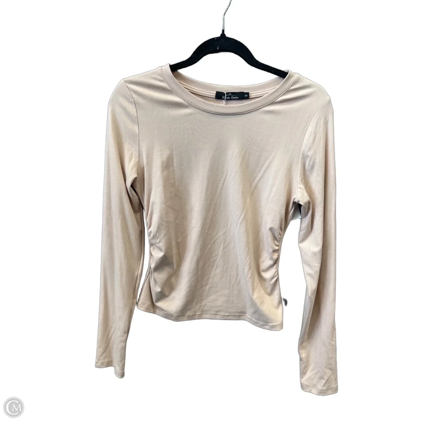 Top Long Sleeve By Trendy Queen In Cream, Size: S