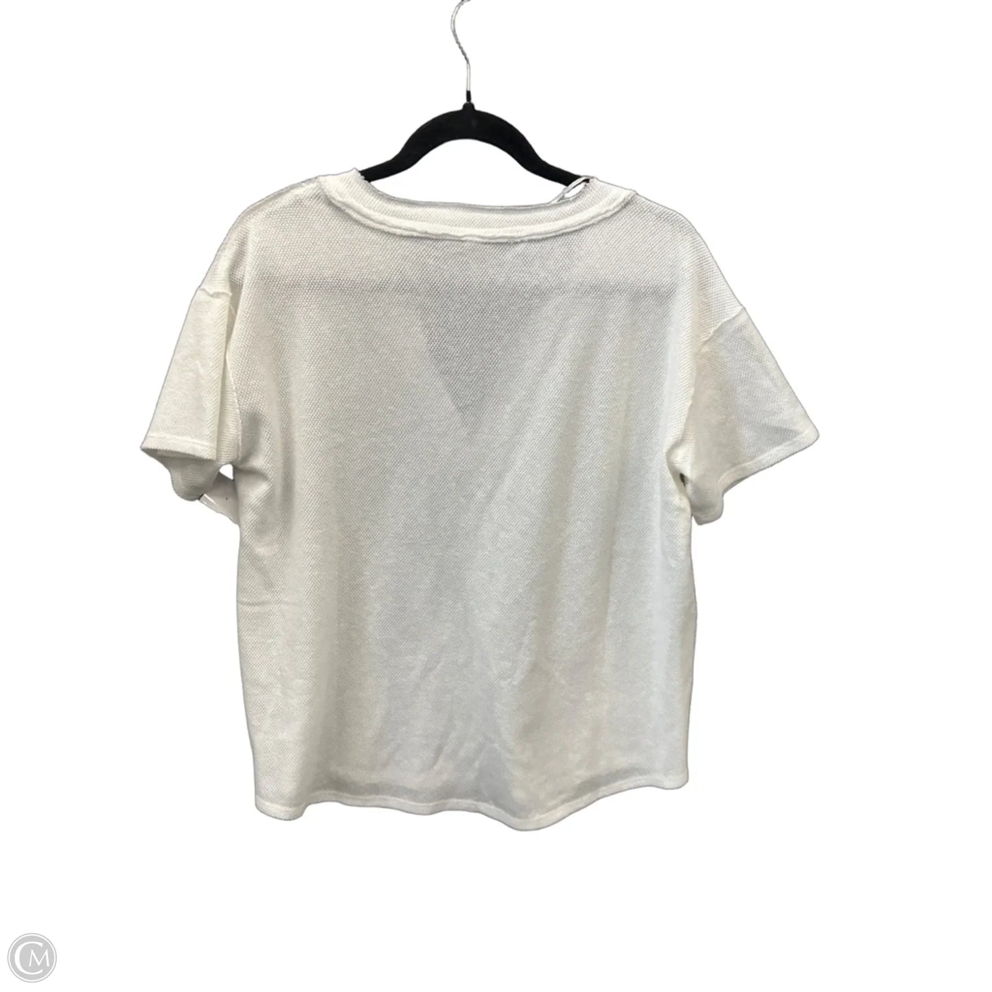 Top Short Sleeve By Wishlist In White, Size: S