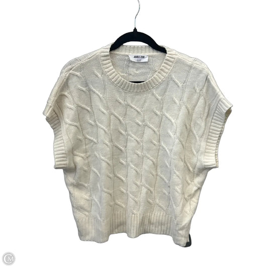 Vest Sweater By Double Zero In Cream, Size: S