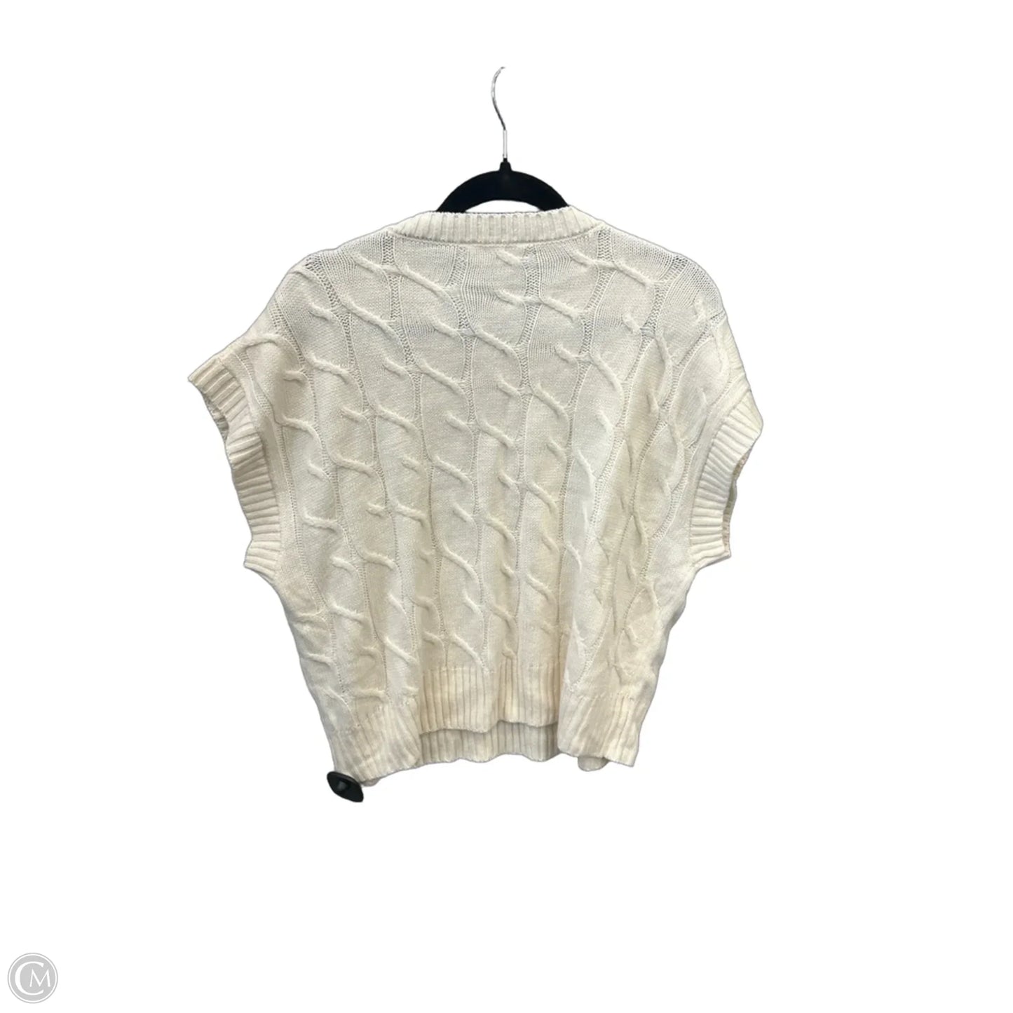 Vest Sweater By Double Zero In Cream, Size: S