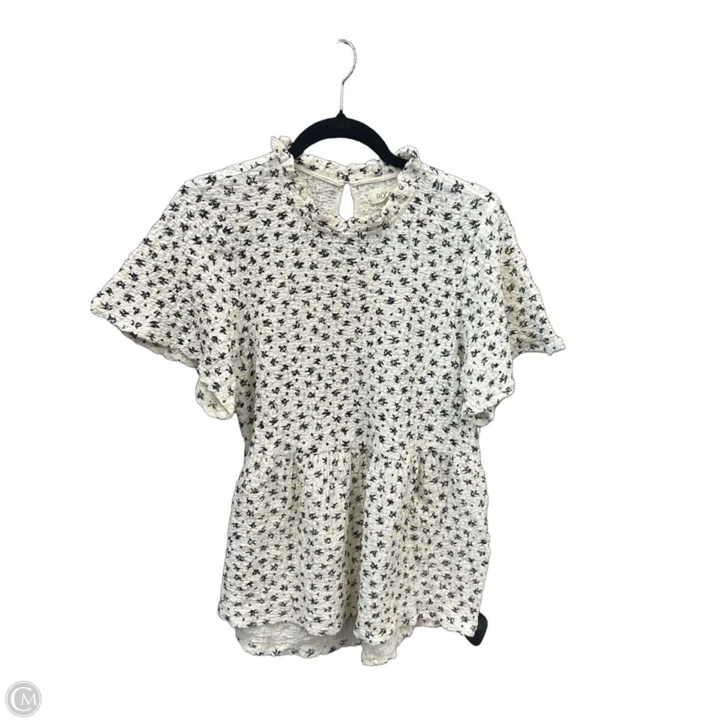 Tunic Short Sleeve By Roolee In Cream, Size: S