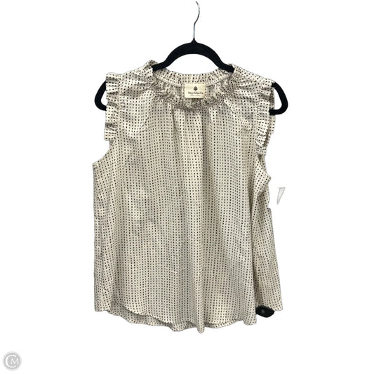 Top Sleeveless By Clothes Mentor In Cream, Size: S