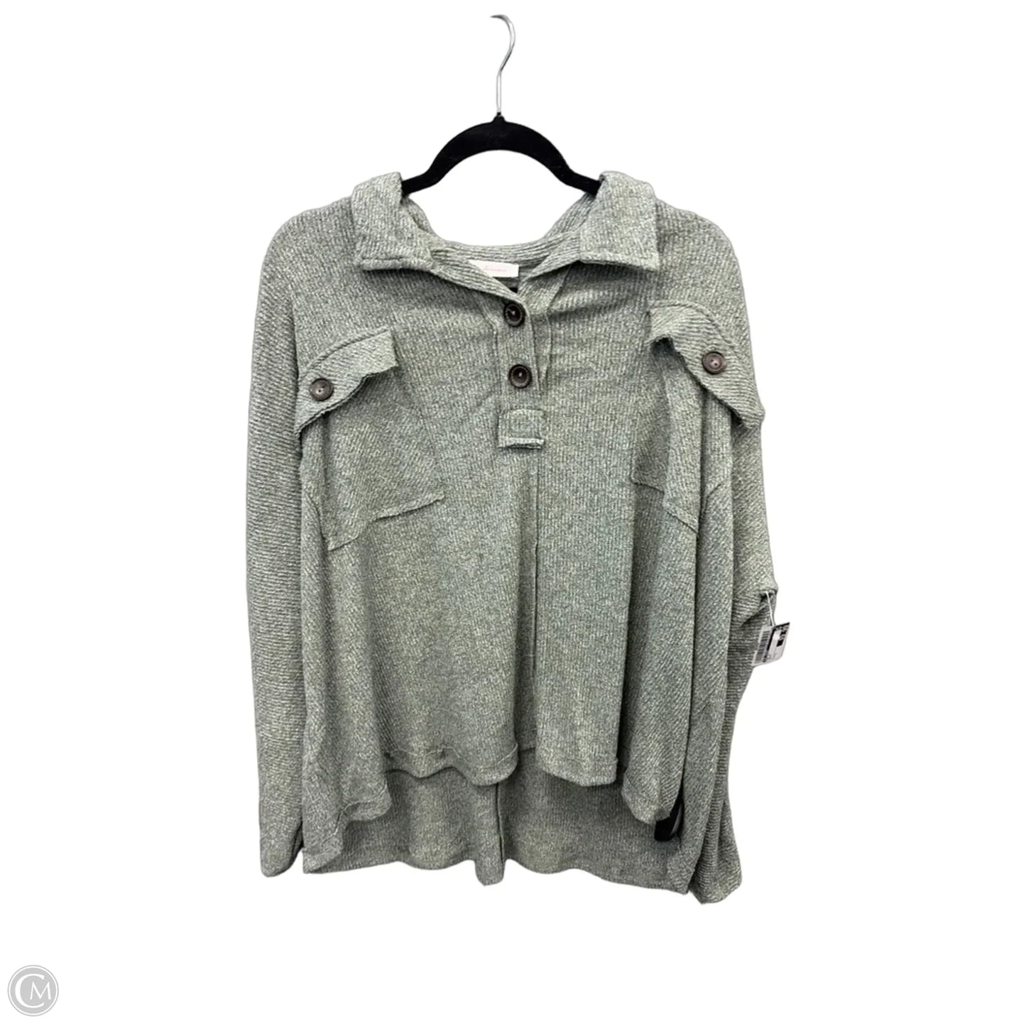 Top Long Sleeve By Ces Femme In Green, Size: S