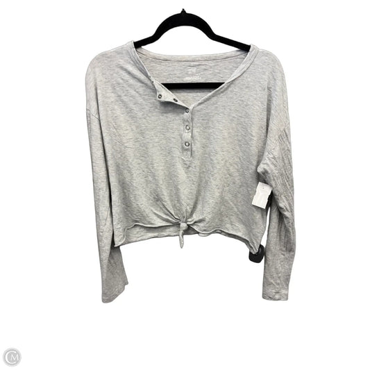 Top Long Sleeve By Aerie In Grey, Size: Xs