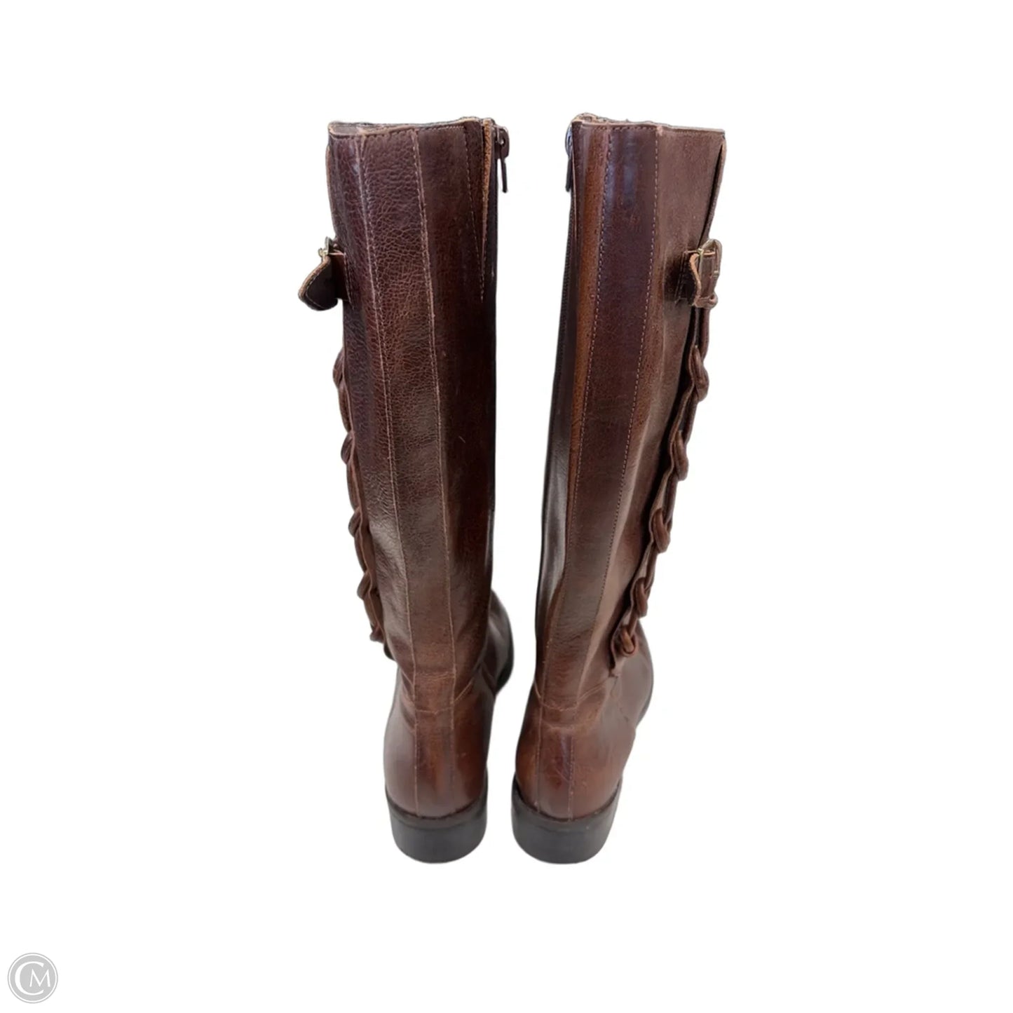 Boots Mid-calf Heels By Nicole In Brown, Size: 8.5