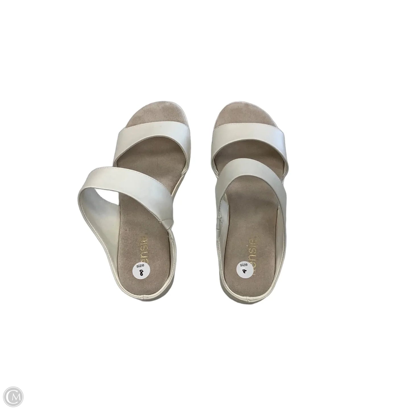 Shoes Heels Wedge By Kensie In White, Size: 8