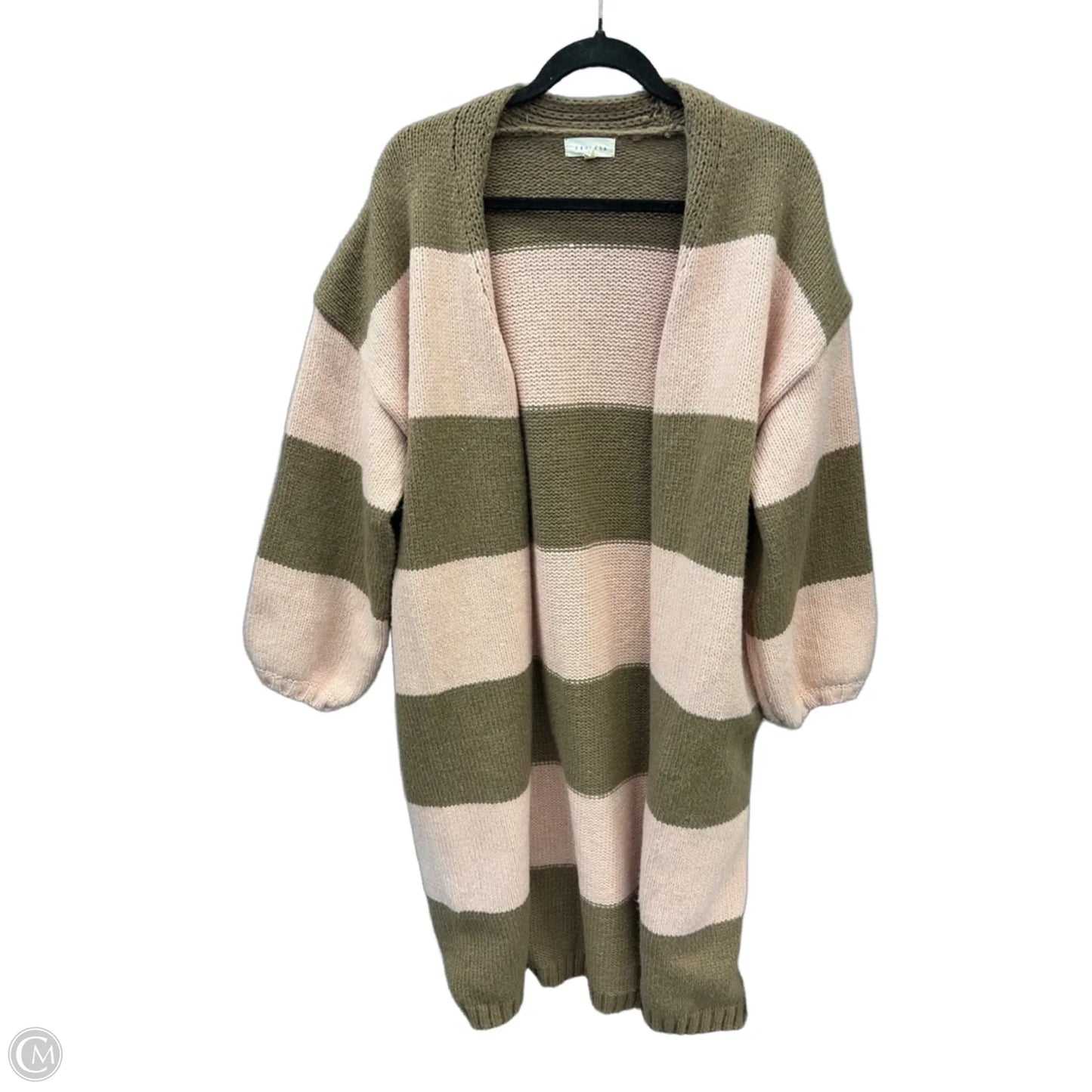 Sweater Cardigan By Promesa In Brown & Pink, Size: S