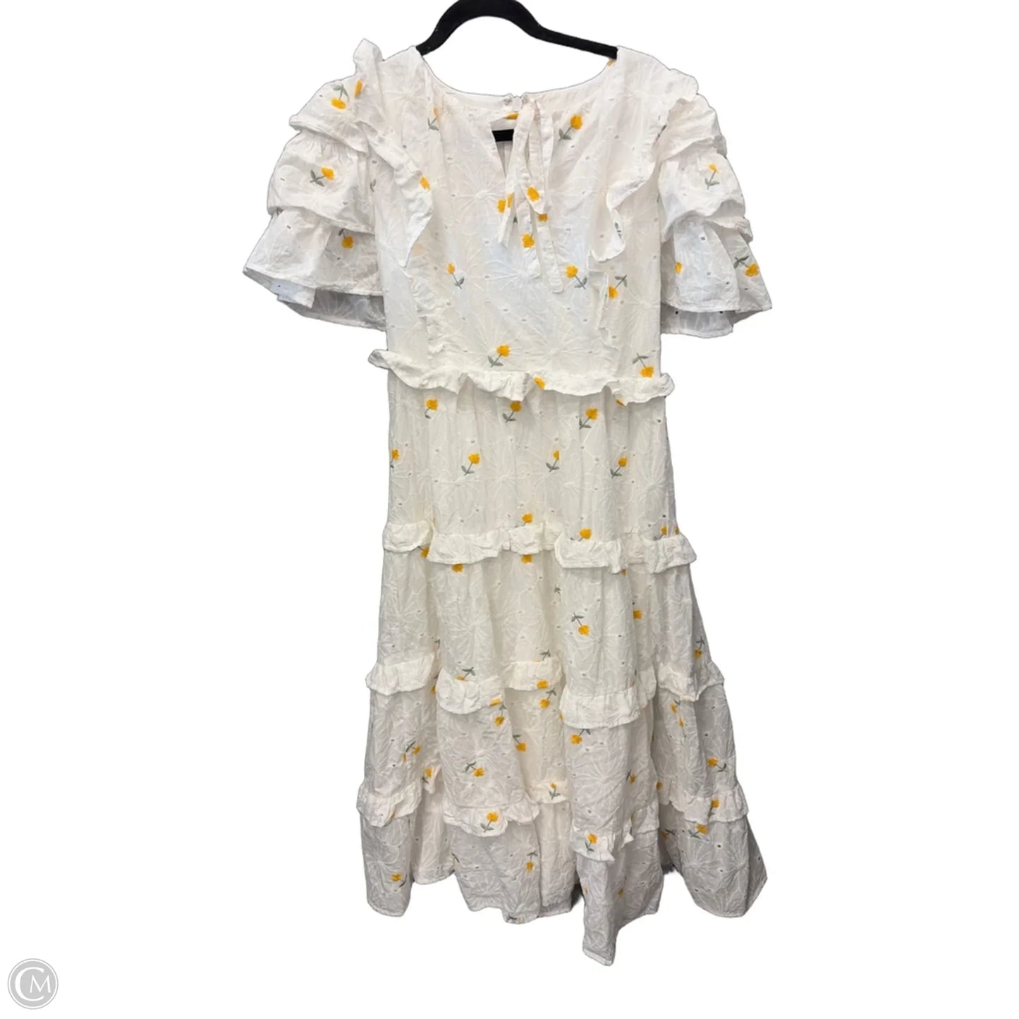 Dress Casual Maxi By Clothes Mentor In White, Size: M