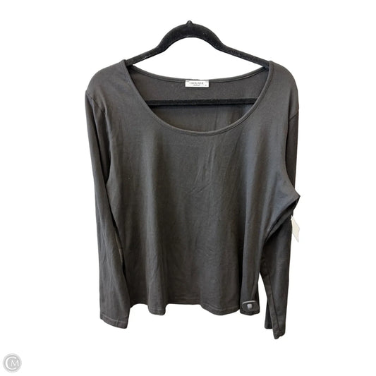 Top Long Sleeve Basic By Ekouaer In Black, Size: Xl