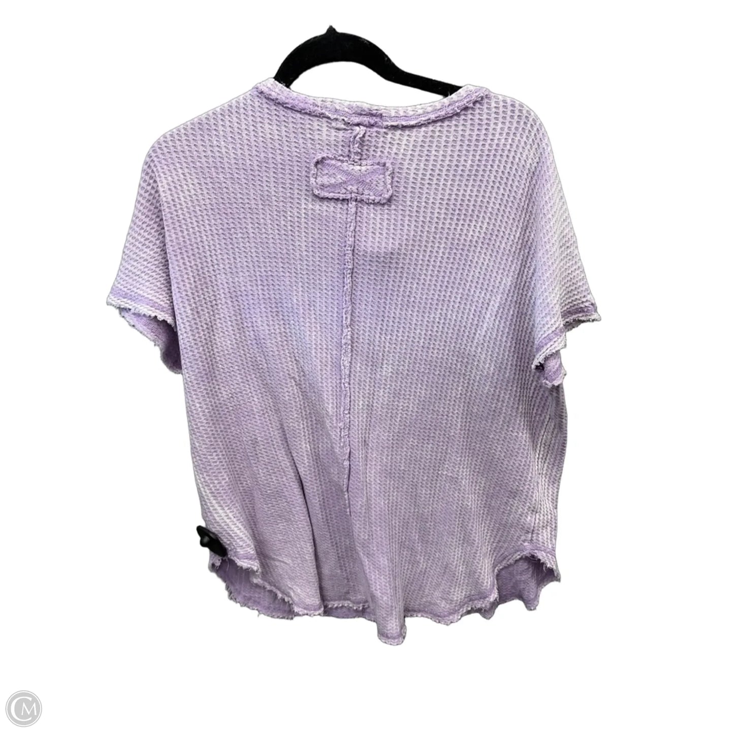 Top Short Sleeve By Zenana In Purple, Size: S