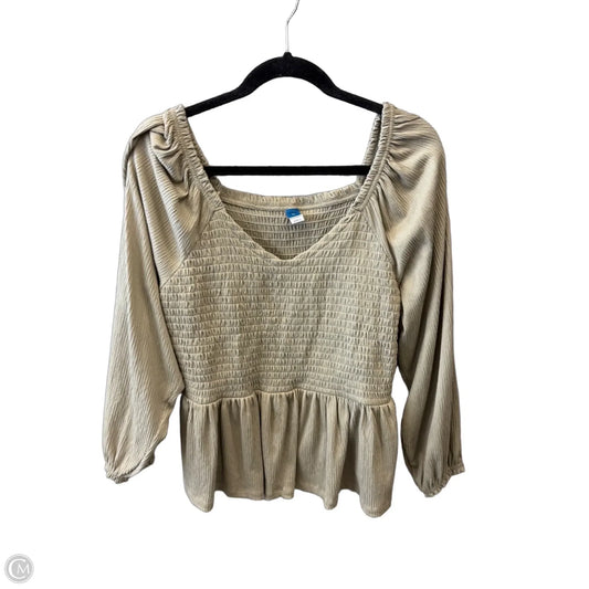 Top Long Sleeve By Old Navy In Green, Size: Xl