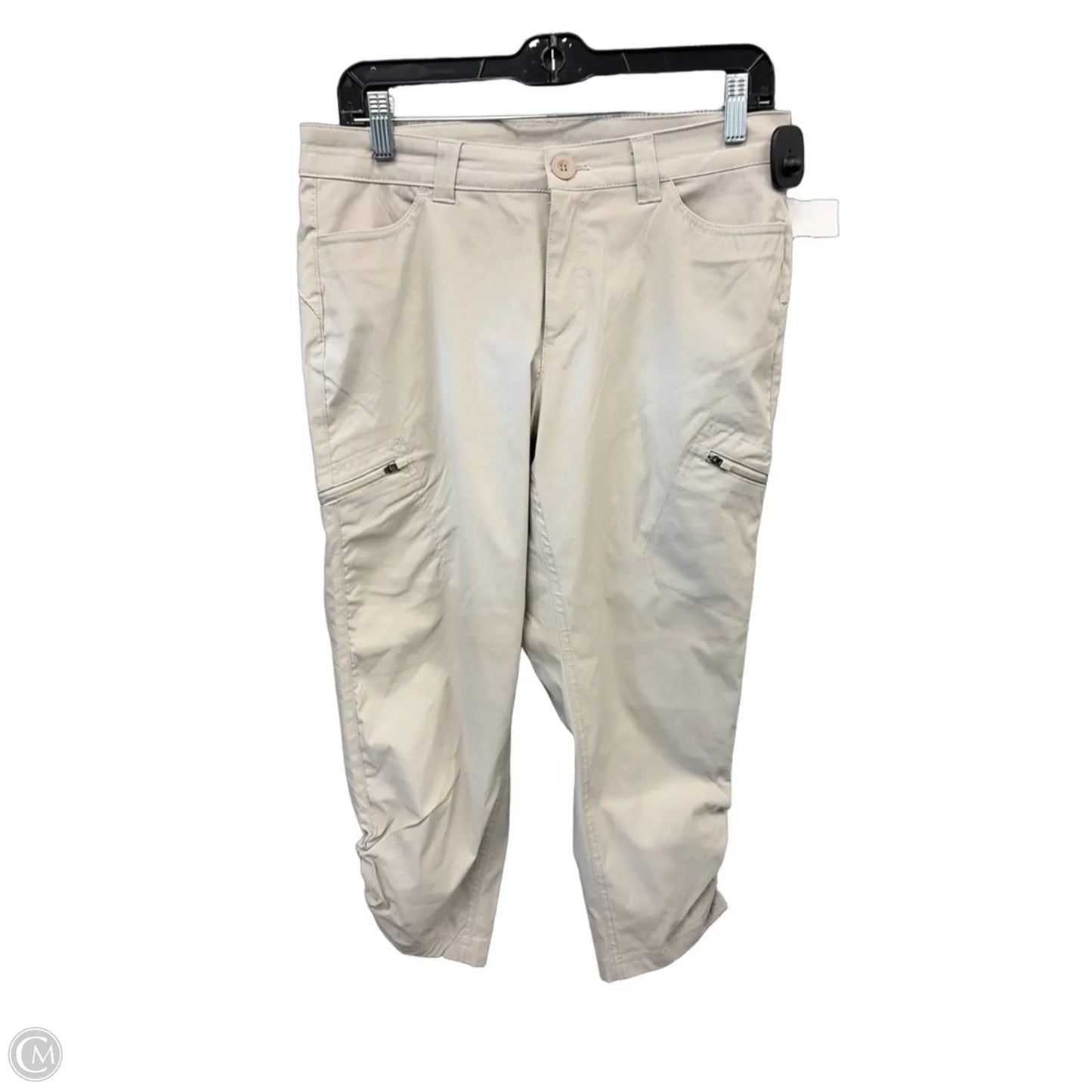 Athletic Capris By Eddie Bauer In Beige, Size: M