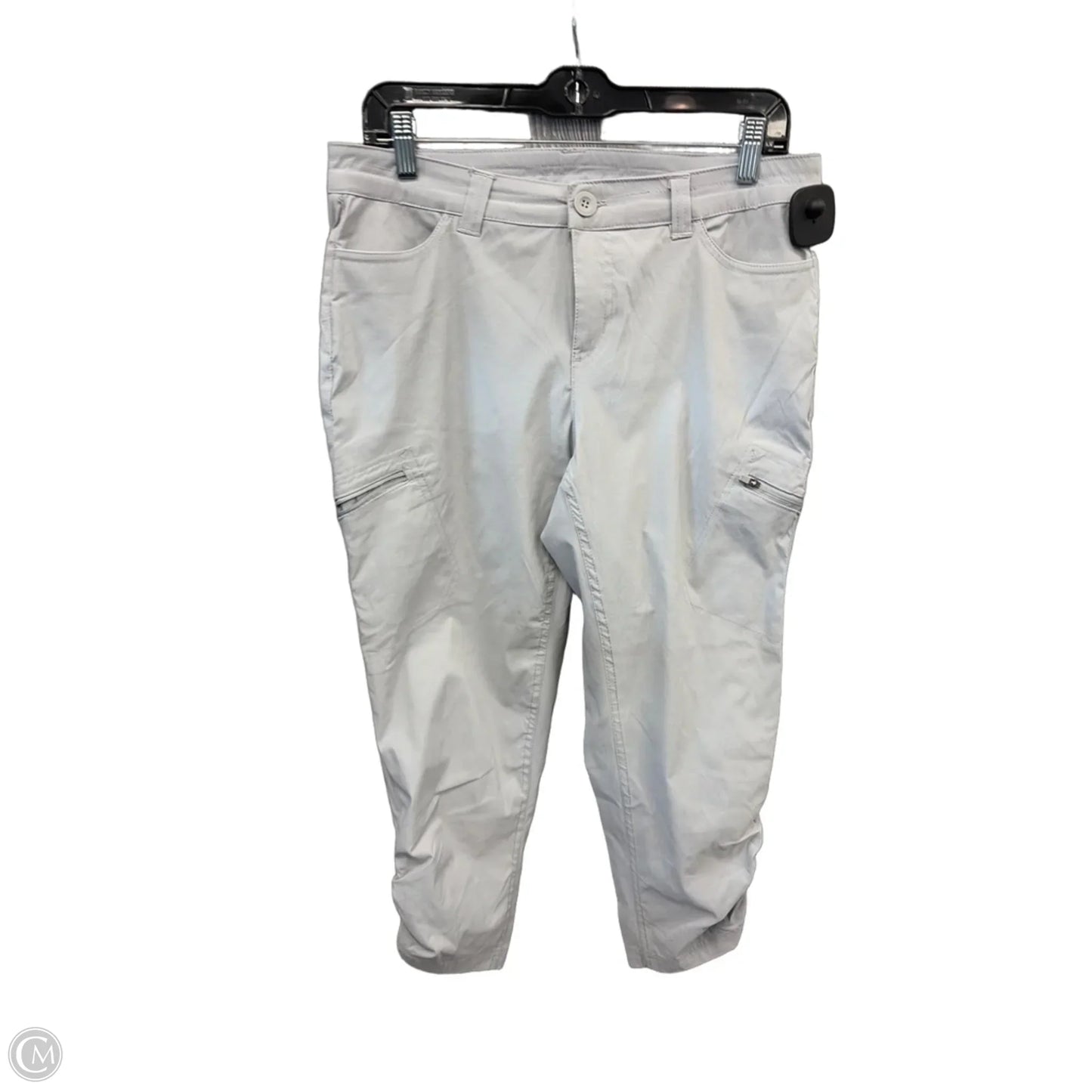 Athletic Capris By Eddie Bauer In Grey, Size: M