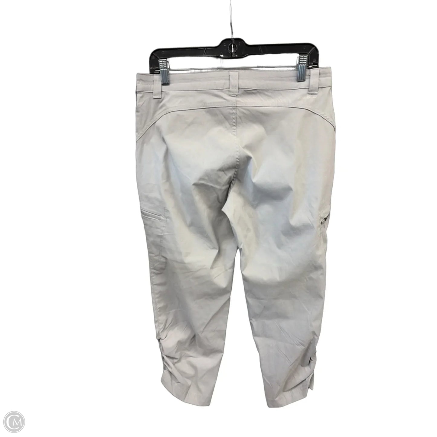 Athletic Capris By Eddie Bauer In Grey, Size: M