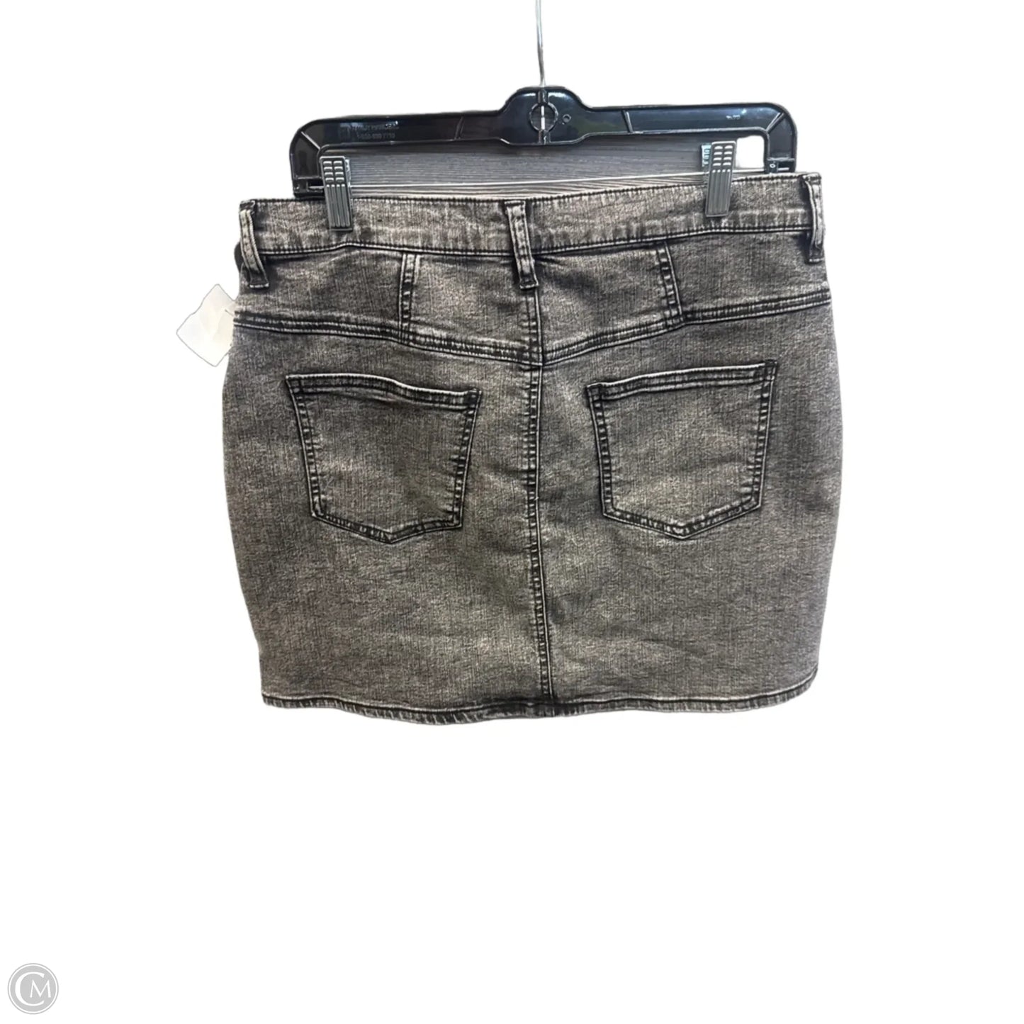 Skirt Mini & Short By Fashion Nova In Black Denim, Size: 12