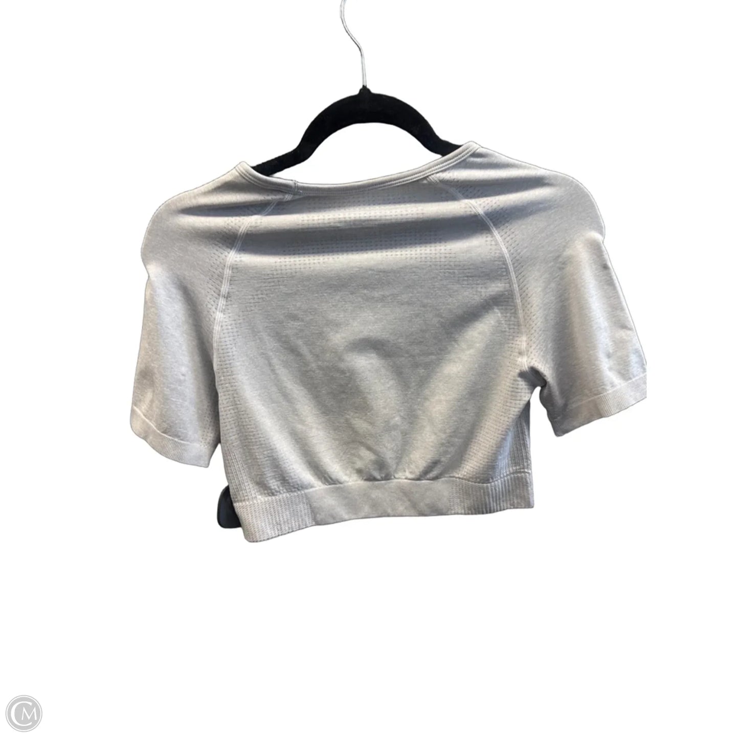 Athletic Top Short Sleeve By Cmf In Grey, Size: L