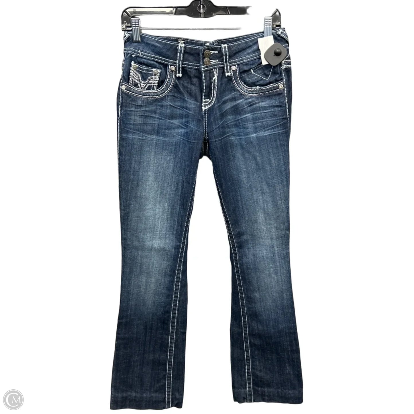 Jeans Boot Cut By Vigoss In Blue Denim, Size: 4