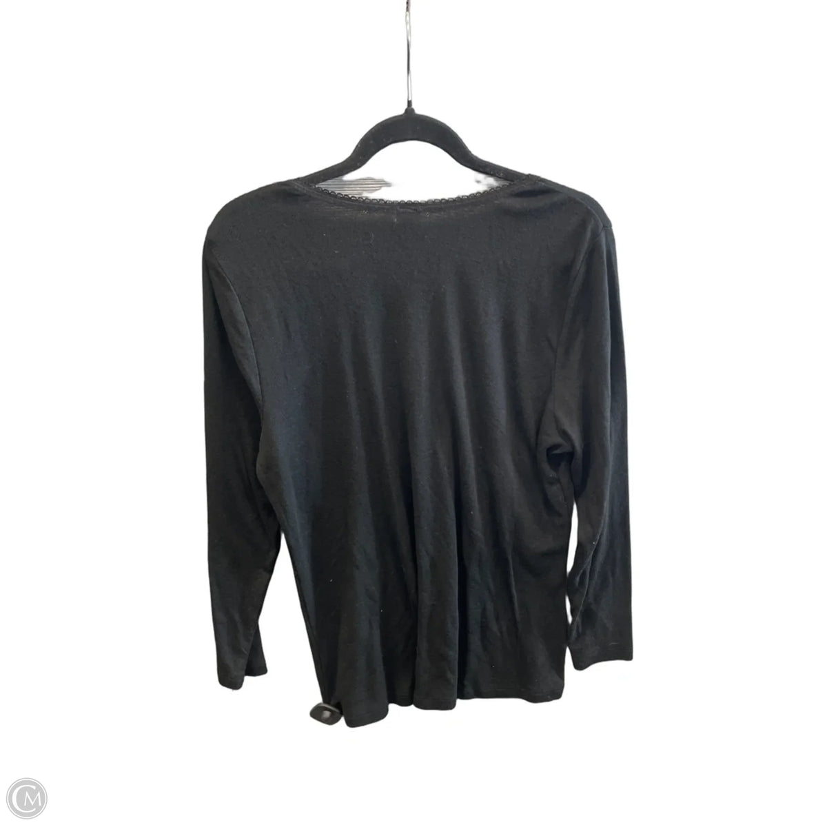 Top Long Sleeve Basic By Clothes Mentor In Black, Size: 3x