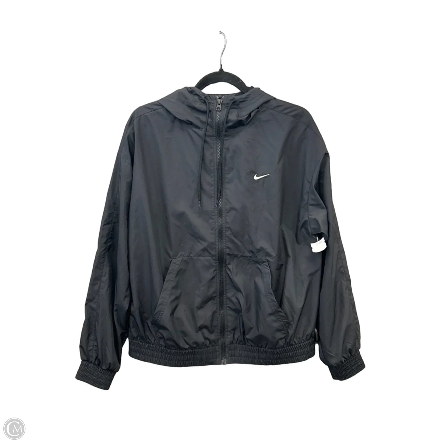 Jacket Windbreaker By Nike Apparel In Black, Size: M