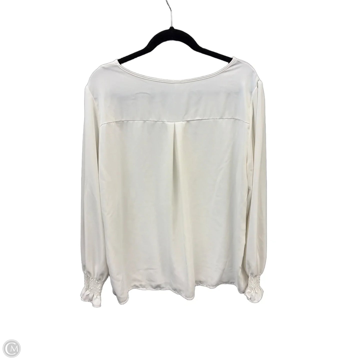 Top Long Sleeve By Clothes Mentor In White, Size: Xl