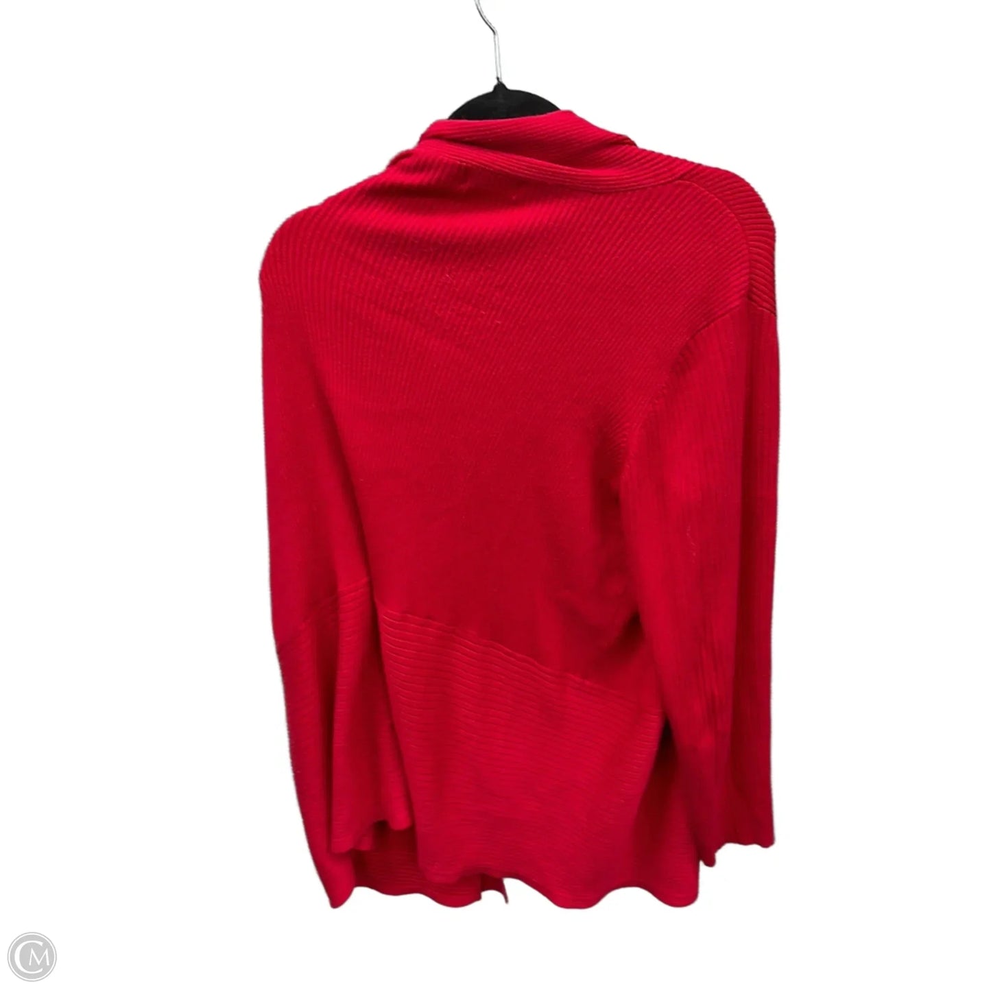 Cardigan By Jm Collections In Red, Size: 2x