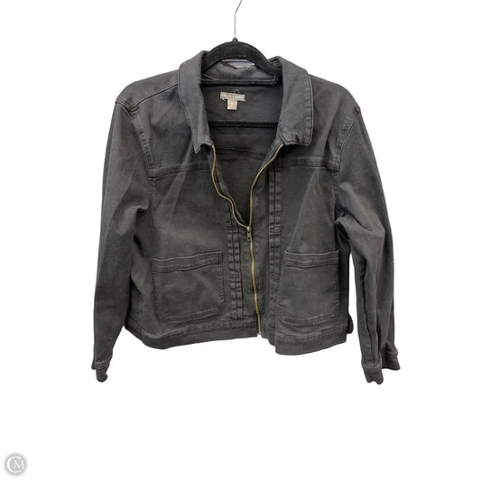 Jacket Denim By Falls Creek In Black Denim, Size: 1x
