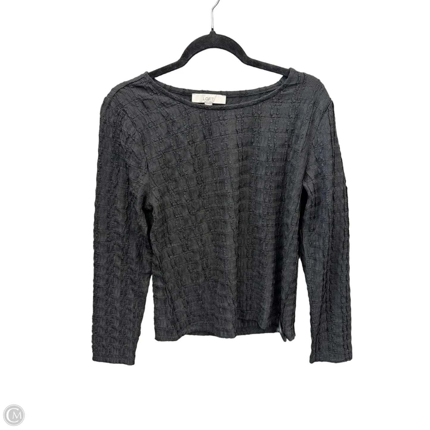 Top Long Sleeve By Loft In Black, Size: L