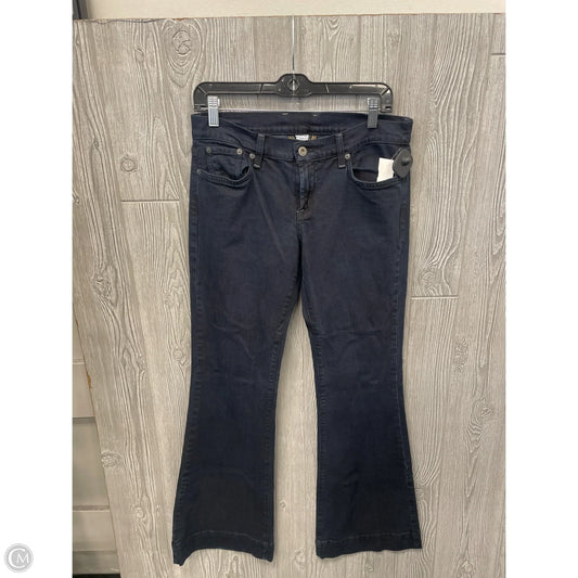 Jeans Flared By Lucky Brand In Black Denim, Size: 8