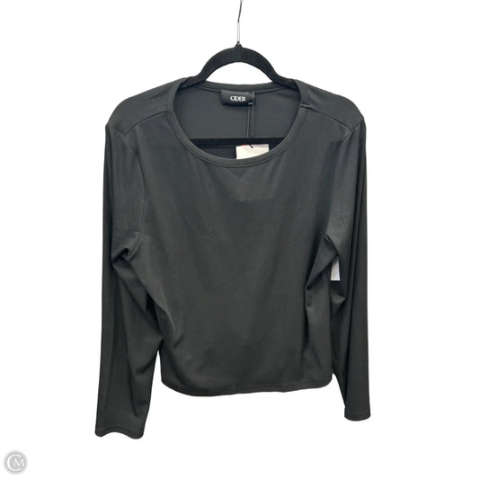 Top Long Sleeve By Cider In Black, Size: 2x