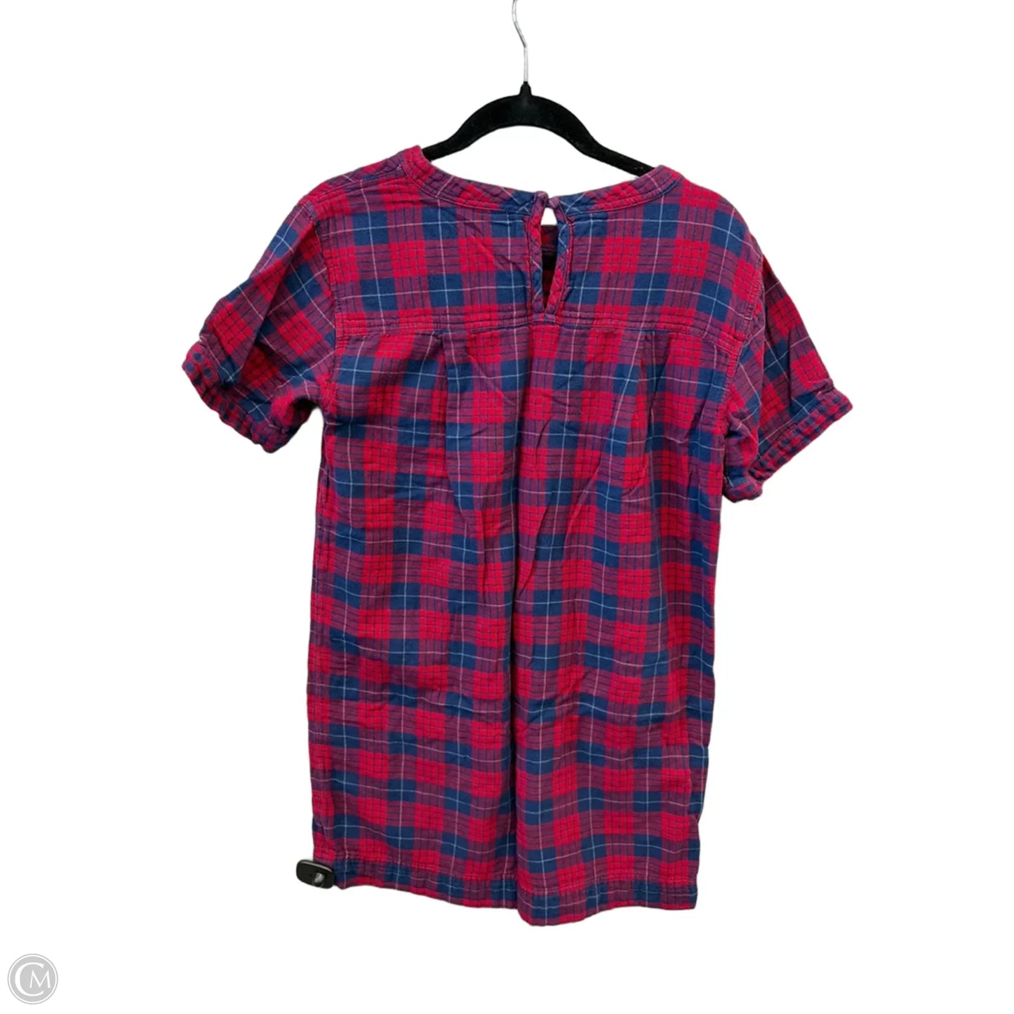 Dress Casual Short By Madewell In Plaid Pattern, Size: S