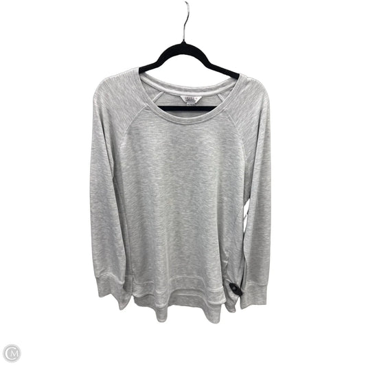 Top Long Sleeve By Danskin In Grey, Size: Xl