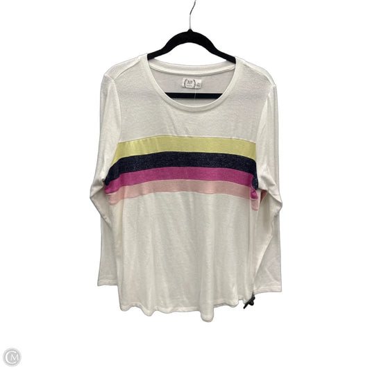 Top Long Sleeve By Maurices In White, Size: Xxl
