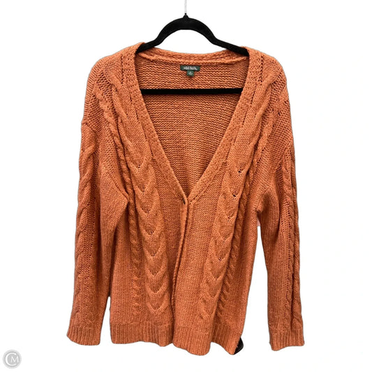 Sweater Cardigan By Wild Fable In Orange, Size: Xl