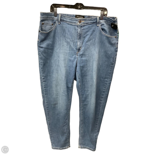Jeans Skinny By Susan Graver In Blue Denim, Size: 18