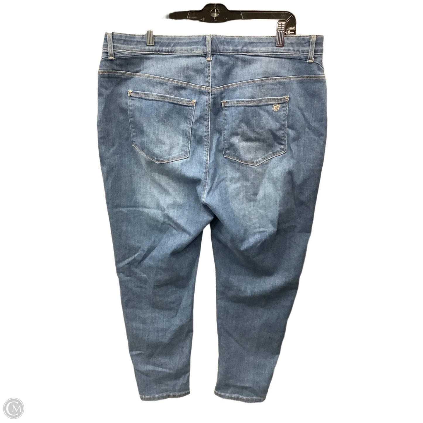 Jeans Skinny By Susan Graver In Blue Denim, Size: 18
